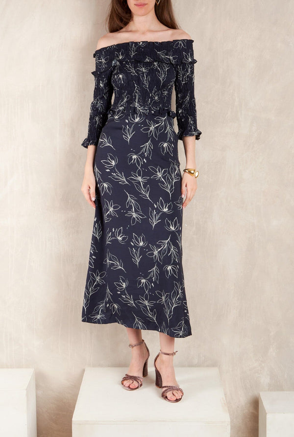 Vestido Bardot Lac