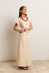 VESTIDO CASABLANCA CRUDO