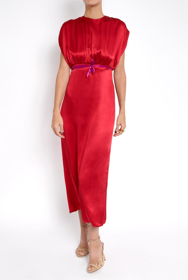 Vestido drapeado espalda abierta PRE-ORDER