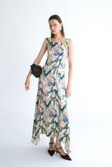 Vestido estampado escote