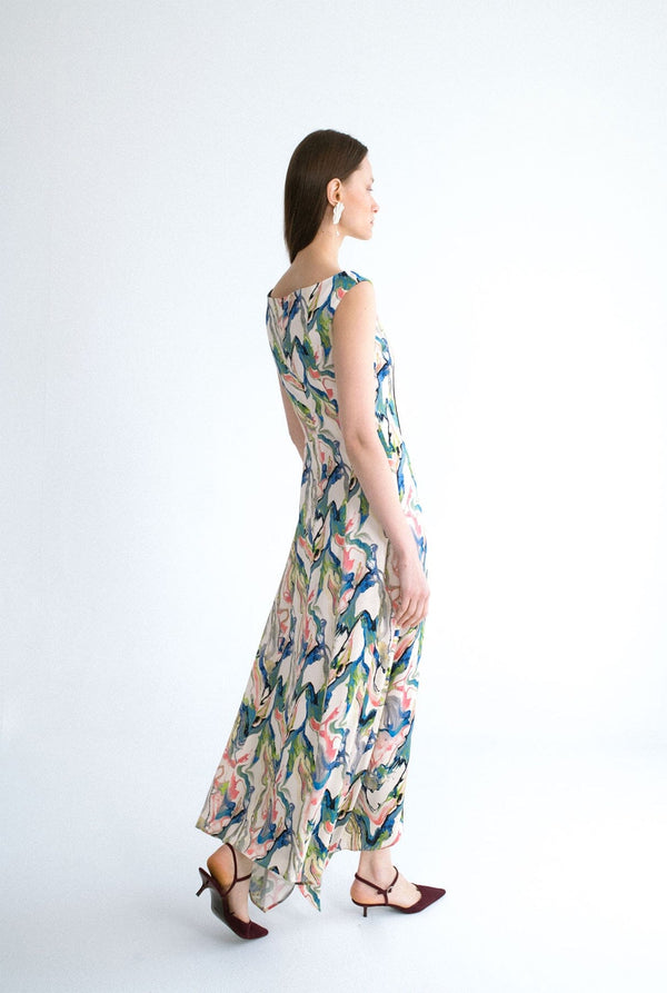 Vestido estampado escote