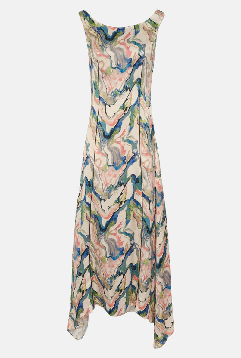 Vestido estampado escote