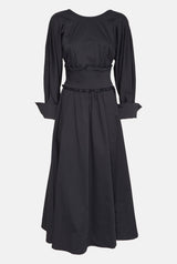 Vestido fajín - azul