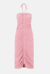 Vestido Fruncido tul rosa