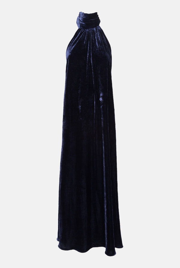 Vestido Halter Terciopelo