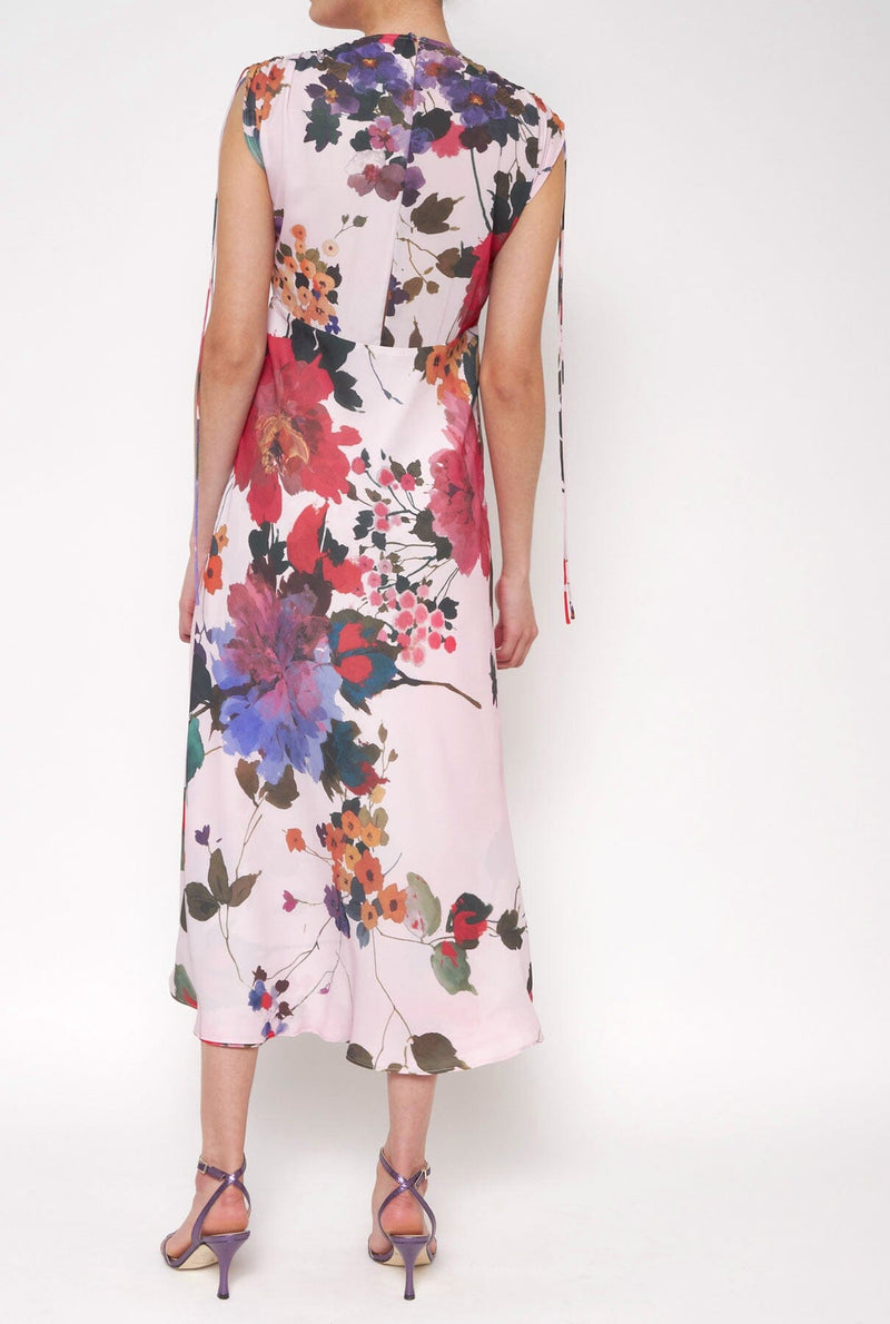 Vestido midi flores acuareladas PRE-ORDER