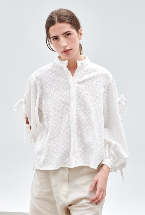 Yaiza Shirt for Es Fascinante - white texture